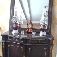 آینه دراور چوبی