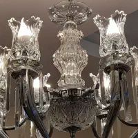 جفت لوستر نقره ای شیک مناسب جهیزیه