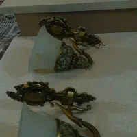 لوستر  ۸شاخه طرح برنز|لوستر و چراغ آویز|فردیس, مجموعه کارخانه جات مپنا|دیوار