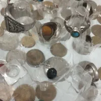 انگشتر و سکه وقاشق وچنگال نقره|کلکسیون سکه، تمبر، اسکناس|کاشان, آیت الله سعیدی|دیوار