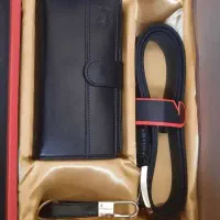 ست کیف پول وکمربند چرم