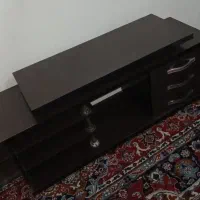 فروش میز تلوزیون رنگ قهوه ای تیره