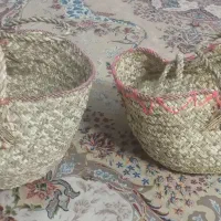 دوعددزنبیل صنایع دستی گیلان بسیارزیبا وکاربردی .