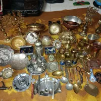 وسایل تزیینی وانتیک قدیمی برنجی ومسی