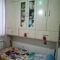 تخت و کمد کمجا یک نفره افقی