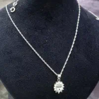 گردن بند نقرع خاص سفارشی و ساعت مارک زنانه