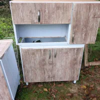 کابینت فلزی با دو عدد سینگ|مصالح و تجهیزات ساختمان|ماسال, |دیوار