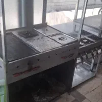 فر ساندویچی ، املت پز ، سینک، وان ، میز کار