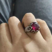 انگشتر یاقوت نقره