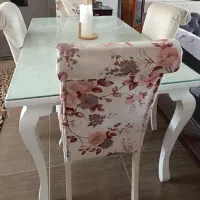 میز غذاخوری چهار نفره با صندلی و شیشه روی میز