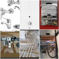 تعمیر انواع ابگرمکن دیواری بخاری و لوله کشی نوین|خدمات پیشه و مهارت|بروجرد, |دیوار