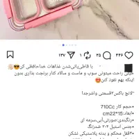 لانچ باکس smile سه خونه استیل واشردار|ظروف نگهدارنده، پلاستیکی، یک‌بارمصرف|اصفهان, پروین|دیوار