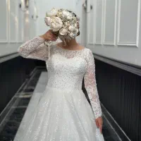 لباس پفی تمام دانتل