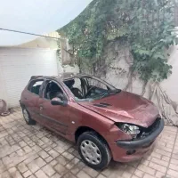 پژو ۲۰۶ تیپ ۲ TU3 تصادفی مدل ۱۳۸۷ چپی روشن حرکت