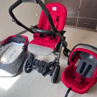 ست کامل کالسکه سه‌تکه Peg Perego+همراه لوازم کامل|کالسکه و لوازم جانبی|شیراز, کوی قضات|دیوار
