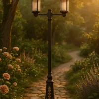 چراغ محوطه فلزی رنگ‌کوره ای الکترواستاتیک