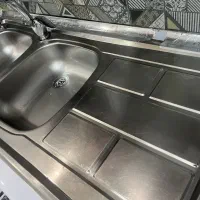 سینک دو لگنه|آب‌چکان و نظم‌دهنده ظروف|رشت, پیرکلاچای|دیوار