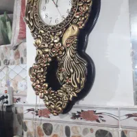 ساعت دیوار طلایی دو موتوره