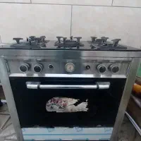 گاز پنج شعله صفحه شیشه ای طرح فر