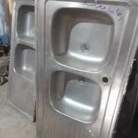 سینک دوقلو استیل اصل درحد سمساری کوهکن فلکه بسیج|حراج|زابل, |دیوار