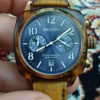 ساعت مردانه BRLSION بدنه کهربا