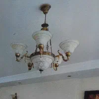 لوستر  مدل سلطنتی با دیوار ی|لوستر و چراغ آویز|همدان, |دیوار