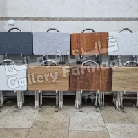 میز عسلی تاشو کم جا یا چمدانی پایه فلزی