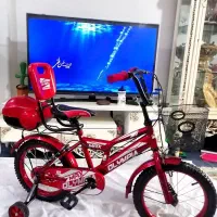 دوچرخه سایز 16 خوشرنگ و زیبا درحدآک مارک المپیا