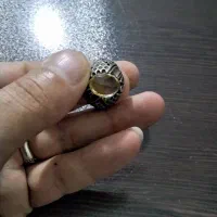 دوعددانگشتر،نگین سیترین و اوپال،رکاب دست ساز سنگین|جواهرات|بومهن, |دیوار