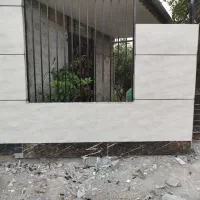 انجام کار دیوار چینی ،سیمان سیاه و سفید ،کاشی