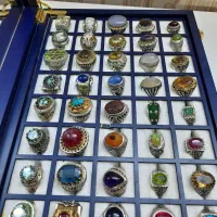 ۴۰عدد انگشتر نقره جواهری و کلکسیونی، فاخر|جواهرات|قوچان, |دیوار