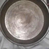 تابه کفگیر و ملاقه مسی قدیمی سنگین (مهردار)