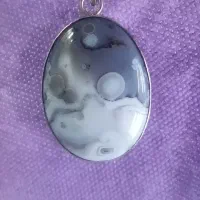 عقیق مصور قاب نقره