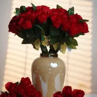 شاخه گل رز قرمز