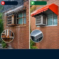 سر پنجره یا جلو پنجره یا همان سایبان
