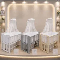 تخت و گهواره کنار مادر ام‌دی‌اف سیسمونی کلبه کودک