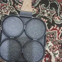 تابه گرانیتی ۴ خانه دسته چوبی