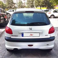 پژو 206 تیپ 3 مدل 90 کم کارکرد