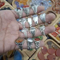 انگشترهای نقره با نگین های معدنی|جواهرات|محمودآباد, |دیوار