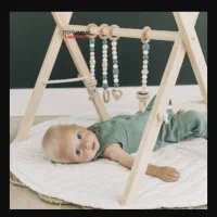 پلی جیم چوبی نوزاد