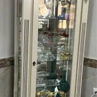 بوفه چوبی سفید شیری
