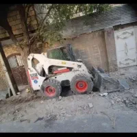 خاکبرداری با مینی لودر بابکت توماس