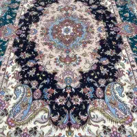 فرش دستباف (بساک)جفت ۶ متری زیبا گل ابریشم|فرش|مشکین‌دشت, |دیوار