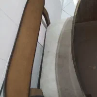 میز نهار خوری ۵ نفره به همراه شیشه روی میز