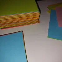 کاغذ رنگی ۹ در ۹ سانت|لوازم التحریر|تهران, ائمه اطهار|دیوار