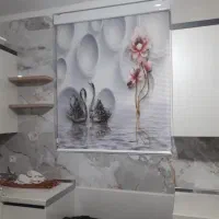 پرده زبرا شب روز تولیدی|پرده، رانر، رومیزی|ملایر, |دیوار