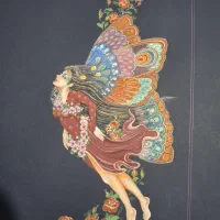 نقاشی‌‌مینیاتور(پروانه)