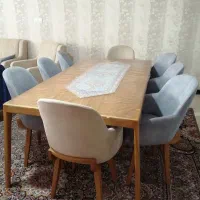 میز ناهارخوری 8نفره با صندلی مبلی