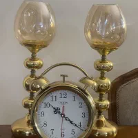 ۲ عدد شمدون/ساعت رومیزی/۲ عدد لوستر/آباژور