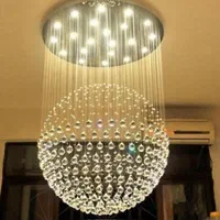 لوستر الماس.کریستالی کره ۵۱۷۹.AC light|لوستر و چراغ آویز|تهران, سنگلج (شاپور)|دیوار